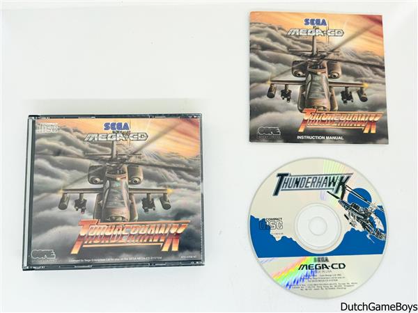 Grote foto sega mega cd thunderhawk spelcomputers games overige merken