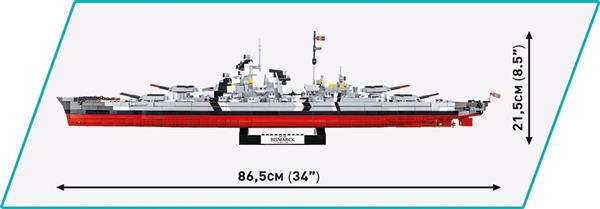Grote foto cobi 4841 battleship bismarck kinderen en baby overige