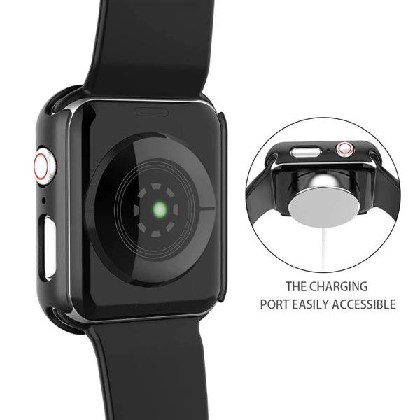 Grote foto drphone fc3 40mm 360 cover volledige hoes ingebouwde screenprotector voor apple watch 40m kleding dames horloges