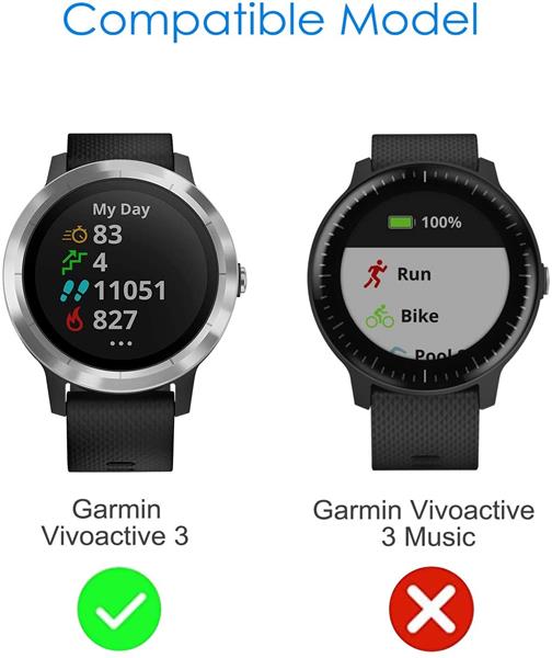 Grote foto drphone gvc tpu case beschermhoes geschikt voor garmin vivoactive 3 krasbestendig schokbest kleding dames horloges