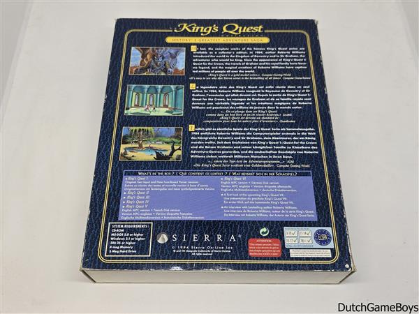 Grote foto pc big box king quest i t m vi collector edition spelcomputers games overige merken