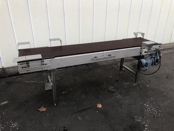 Grote foto br el transportband 260 x 50 cm rvs agrarisch transportbanden