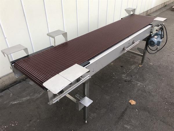 Grote foto br el transportband 260 x 50 cm rvs agrarisch transportbanden