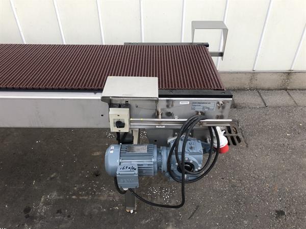 Grote foto br el transportband 260 x 50 cm rvs agrarisch transportbanden