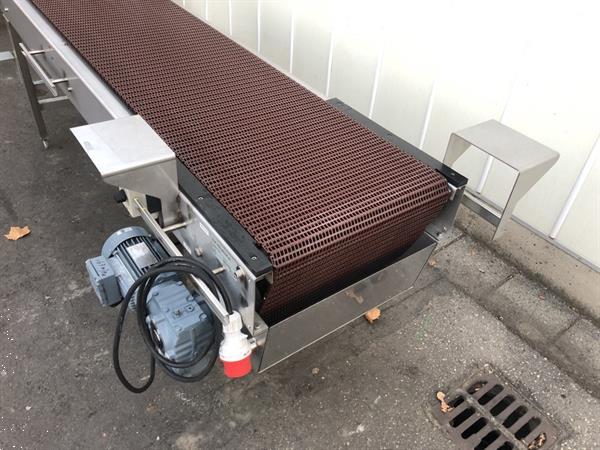 Grote foto br el transportband 260 x 50 cm rvs agrarisch transportbanden