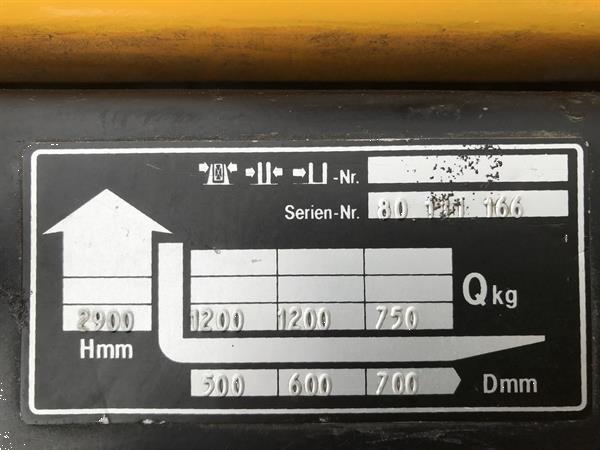 Grote foto vs 21598 elektrische stapelaar jungheinrich 2900mm 1250kg doe het zelf en verbouw hefwerktuigen