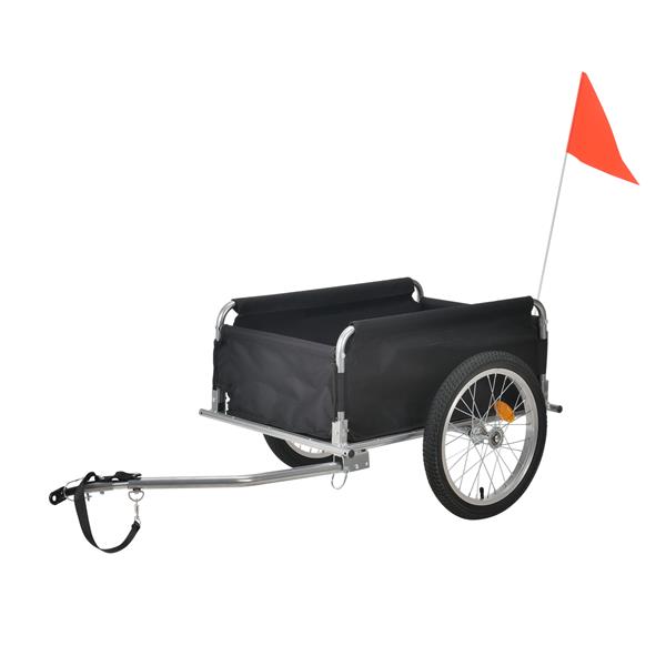 Grote foto fiets aanhangwagen fietskar 130x65x50 cm geel en zwart motoren overige accessoires