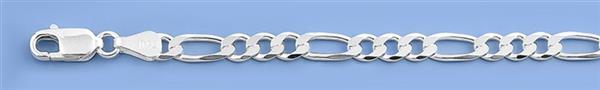 Grote foto zilveren figaro schakel armband 5 mm sieraden tassen en uiterlijk armbanden voor haar