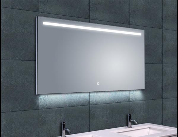 Grote foto ambi one condens vrije spiegel met led verlichting 120 x60 cm huis en inrichting complete badkamers