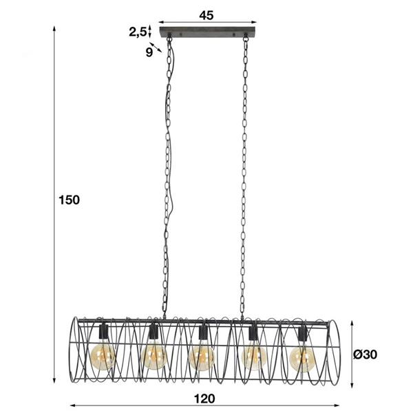 Grote foto hanglamp 5l jacksonville 28 cm huis en inrichting overige