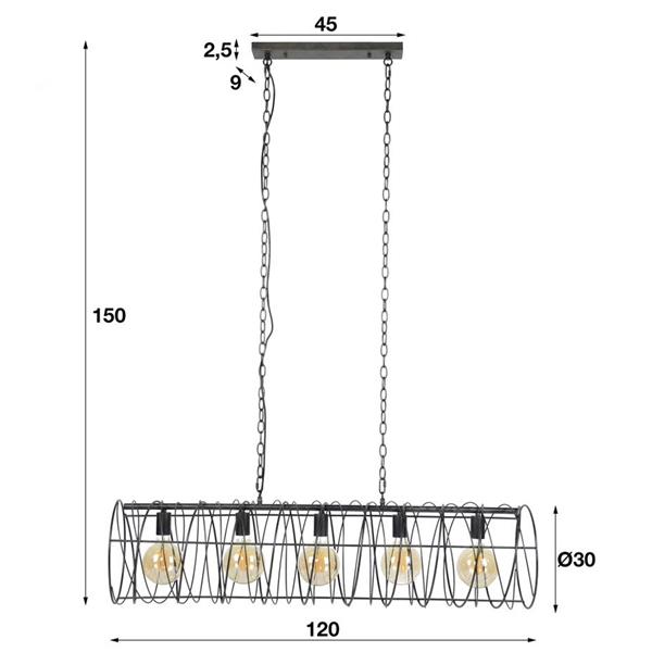 Grote foto hanglamp 5l jacksonville 28 cm huis en inrichting overige