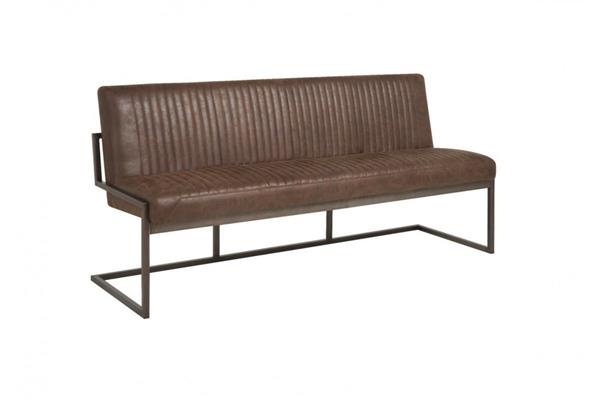 Grote foto ferro eetkamerbank donkerbruin 135 205 cm huis en inrichting stoelen