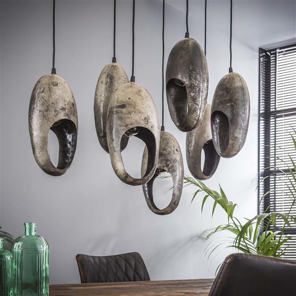 Grote foto metalen hanglamp brighton 7l huis en inrichting overige