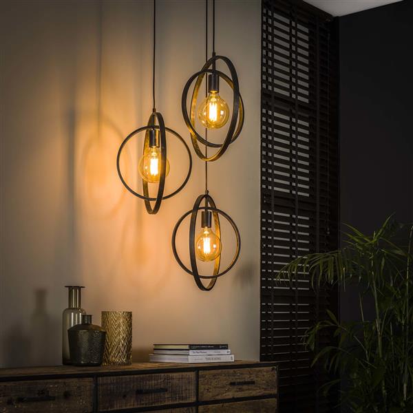 Grote foto metalen hanglamp scranton getrapt 3l huis en inrichting overige