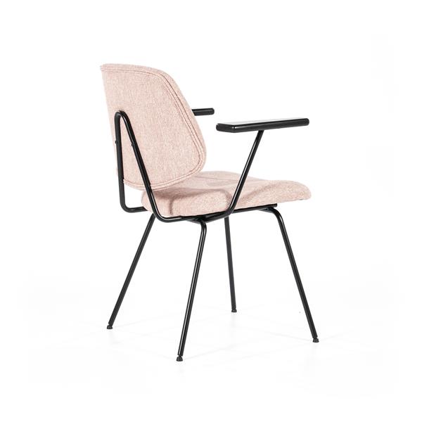 Grote foto eetkamerstoel lynn met armleuning roze huis en inrichting stoelen