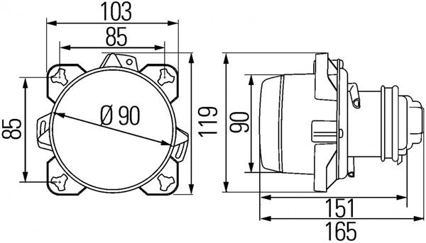 Grote foto hella dimlicht classic h7 caravans en kamperen caravan accessoires