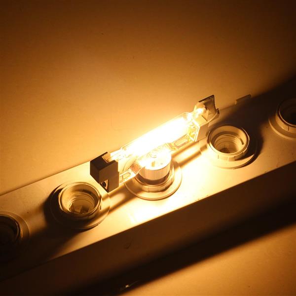 Grote foto r7s staaflamp warmwit 3000k 118x14mm led 8w 80w halogeenlicht 800 lumen huis en inrichting overige