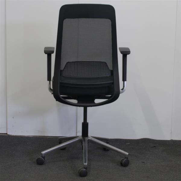 Grote foto lissabon netweave bureaustoel donkergroen zwart chroom nen1335 huis en inrichting stoelen