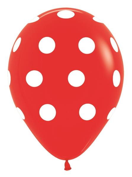 Grote foto ballonnen white polka dots mix 30cm 25st verzamelen overige verzamelingen