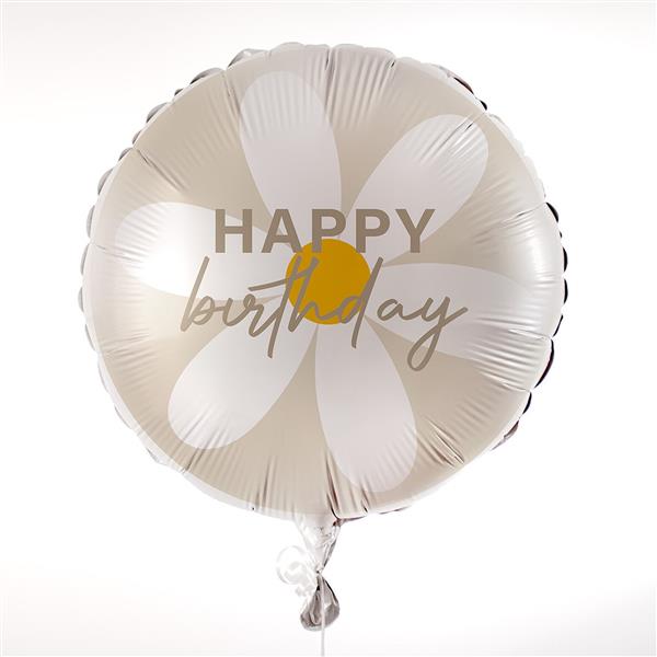 Grote foto happy birthday helium ballon madelief leeg verzamelen overige verzamelingen