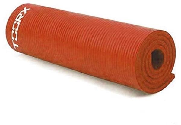 Grote foto toorx fitness mat yogamat 172 x 61 x 1 5 cm oranje sport en fitness fitness