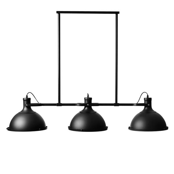 Grote foto zwarte trio hanglamp scaldare caneva huis en inrichting overige