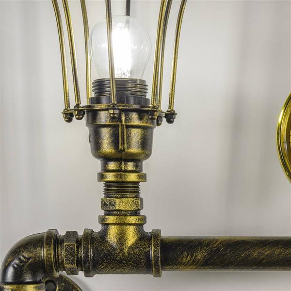 Grote foto industri le tweelichts wandlamp waterleiding funnylights kakuna huis en inrichting overige