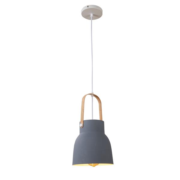 Grote foto hanglamp modern grijs aluminium met hout valott suvi huis en inrichting overige