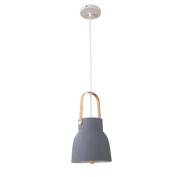 Grote foto hanglamp modern grijs aluminium met hout valott suvi huis en inrichting overige