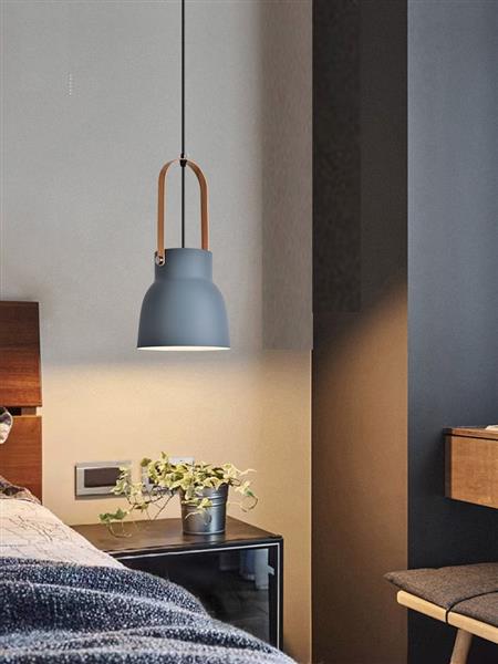 Grote foto hanglamp modern grijs aluminium met hout valott suvi huis en inrichting overige