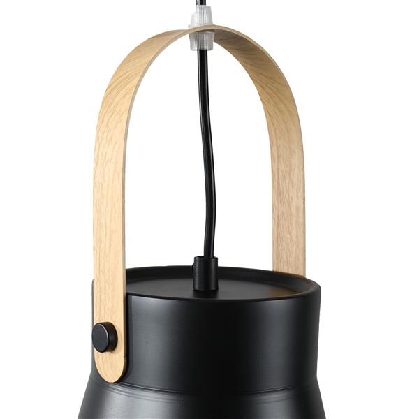Grote foto hanglamp modern zwart aluminium met hout valott kirsi huis en inrichting overige
