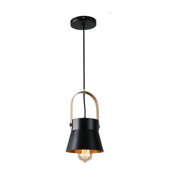 Grote foto hanglamp modern zwart aluminium met hout valott kirsi huis en inrichting overige