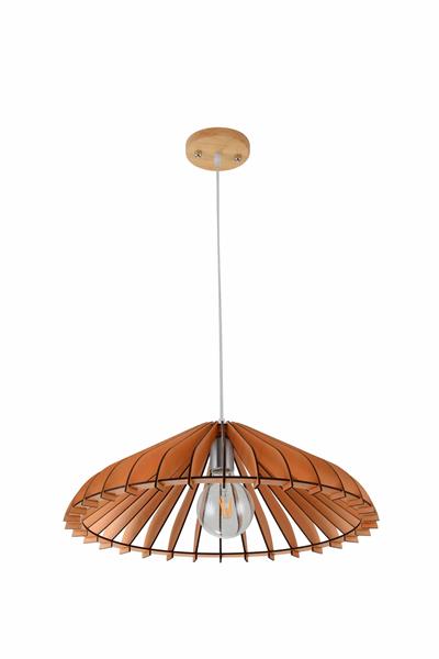 Grote foto hanglamp hout houtkleur 50 cm madera olmo huis en inrichting overige