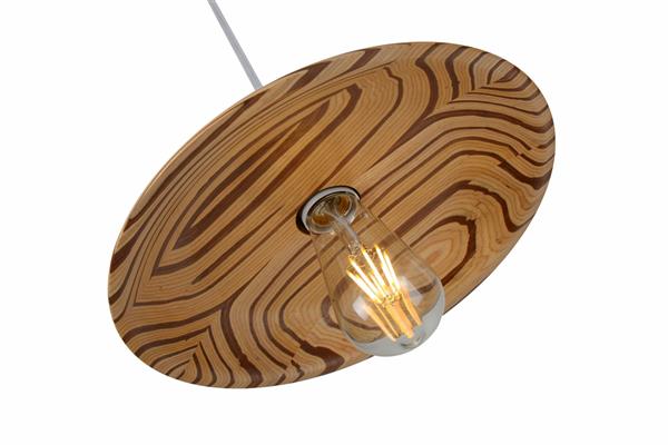 Grote foto hanglamp hout houtkleur 29 cm madera carrasco huis en inrichting overige