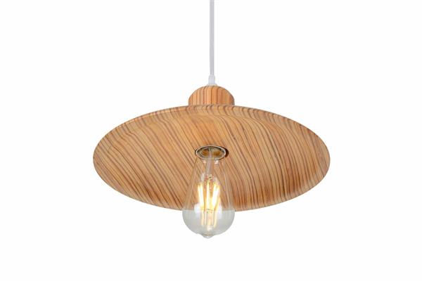 Grote foto hanglamp hout houtkleur 29 cm madera carrasco huis en inrichting overige