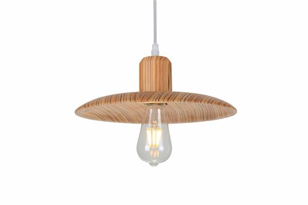 Grote foto hanglamp hout houtkleur 29 cm madera carrasco huis en inrichting overige