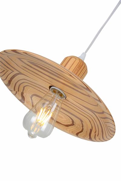 Grote foto hanglamp hout houtkleur 29 cm madera carrasco huis en inrichting overige