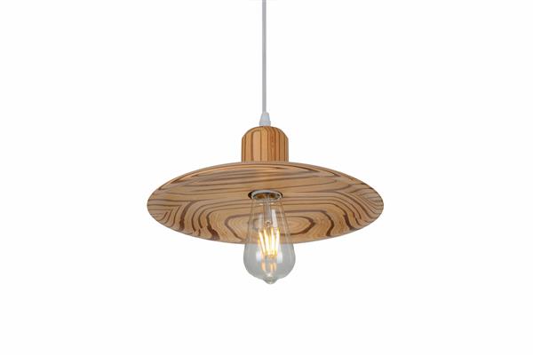 Grote foto hanglamp hout houtkleur 29 cm madera carrasco huis en inrichting overige