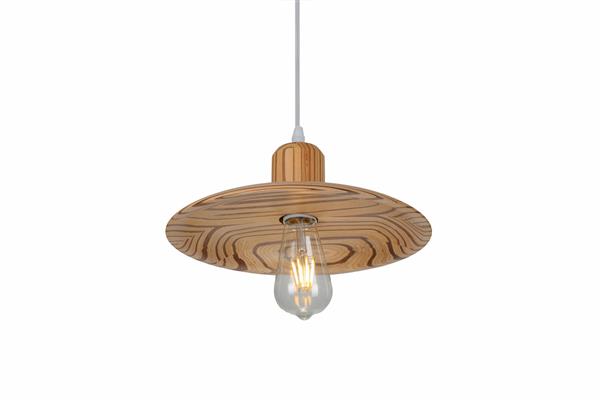 Grote foto hanglamp hout houtkleur 29 cm madera carrasco huis en inrichting overige