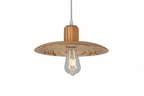 Grote foto hanglamp hout houtkleur 29 cm madera carrasco huis en inrichting overige