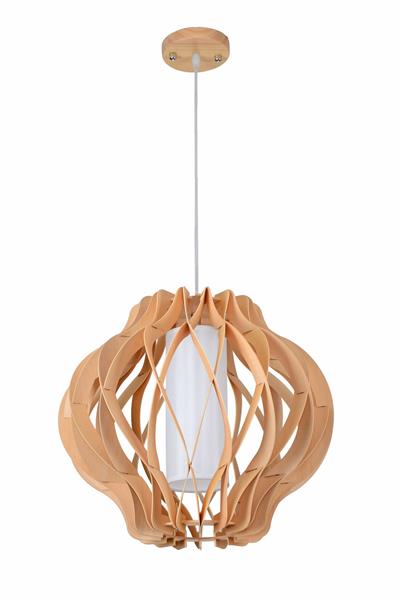 Grote foto hanglamp hout houtkleur 45 cm madera albar huis en inrichting overige