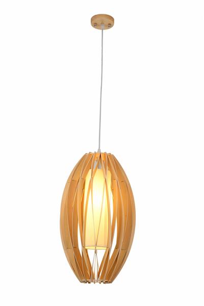 Grote foto hanglamp hout ovaal houtkleur 29 cm madera encina huis en inrichting overige