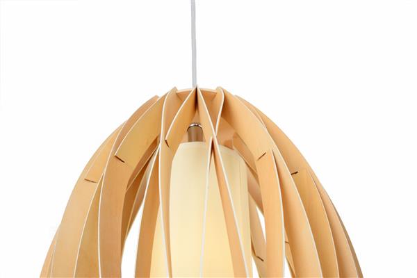 Grote foto hanglamp hout ovaal houtkleur 29 cm madera encina huis en inrichting overige