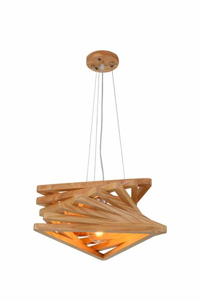 Grote foto hanglamp hout houtkleur 43 cm madera pendula huis en inrichting overige