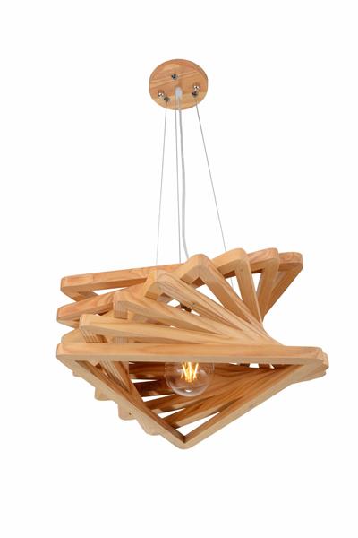 Grote foto hanglamp hout houtkleur 43 cm madera pendula huis en inrichting overige