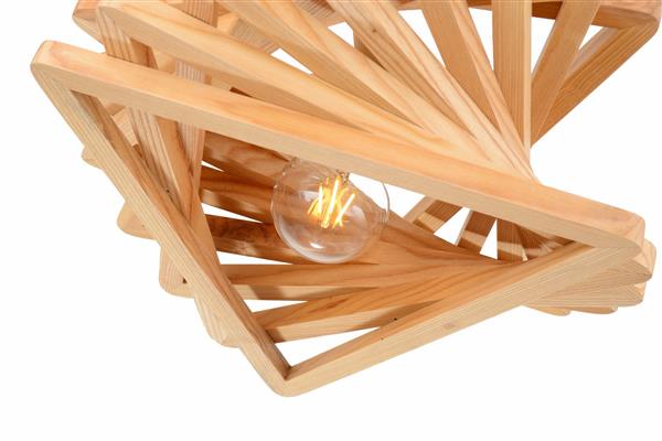Grote foto hanglamp hout houtkleur 43 cm madera pendula huis en inrichting overige