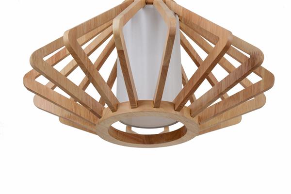 Grote foto hanglamp hout houtkleur 45 cm madera unedo huis en inrichting overige