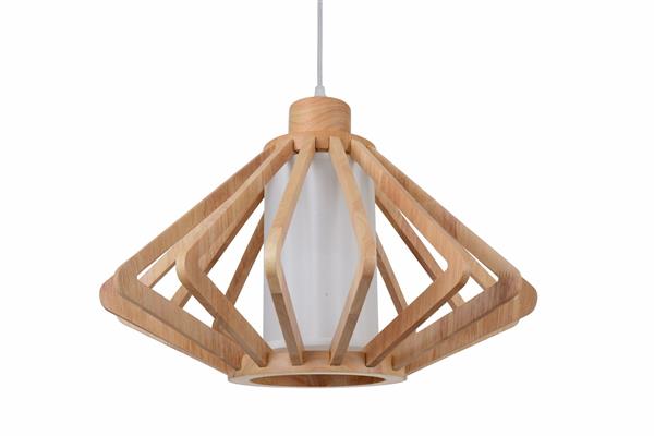 Grote foto hanglamp hout houtkleur 45 cm madera unedo huis en inrichting overige