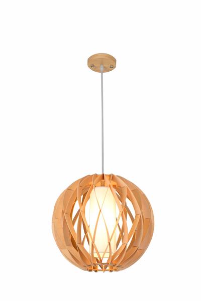 Grote foto hanglamp hout rond houtkleur 40 cm madera alcornoque huis en inrichting overige