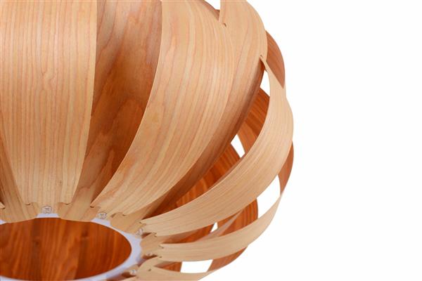 Grote foto hanglamp hout rond houtkleur 45 cm madera almez huis en inrichting overige